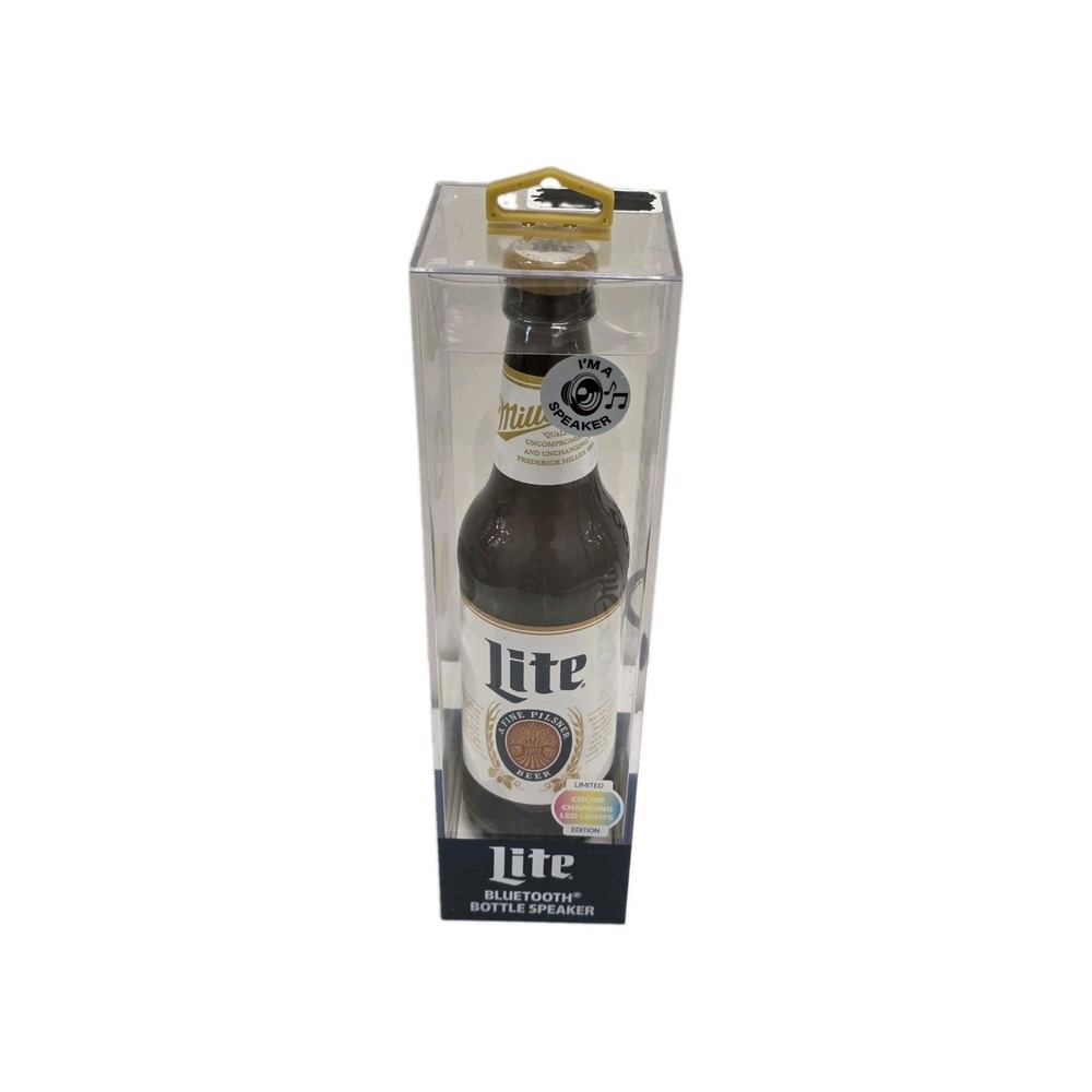 NEW Miller Lite Bottle with Built in Bluetooth Speaker Multi-Color